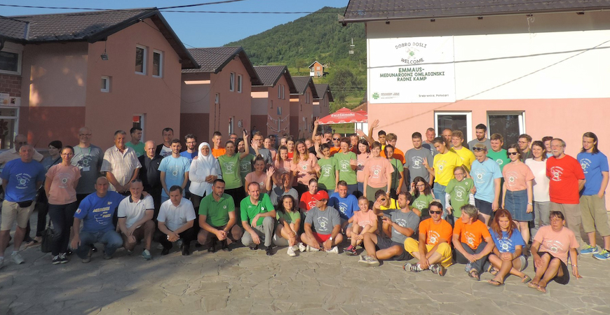 Campamento de verano del FIS-Emaús en 2019, Srebrenica, Bosnia-Herzegovina.