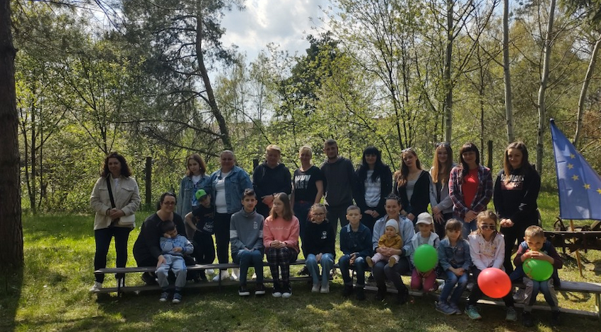 Des familles ukrainiennes accueillies par la Communauté de Lublin.