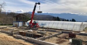 Construction d’un bâtiment bioclimatique pour un chantier d’insertion en maraîchage et boulangerie biologique, projet soutenu par Emmaüs Épargne Solidaire