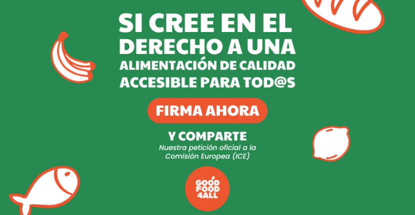 Si cree en el derecho a una alimentación accesible para todos, firme nuestra ICE.
